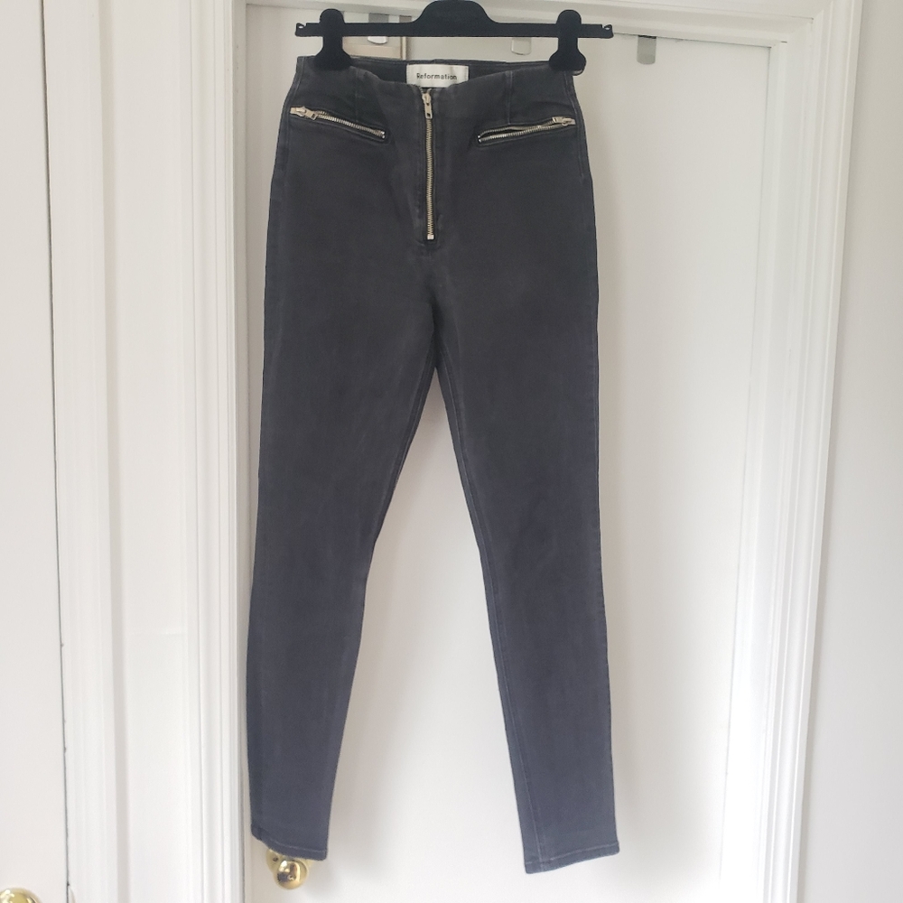 Reformation black jeans